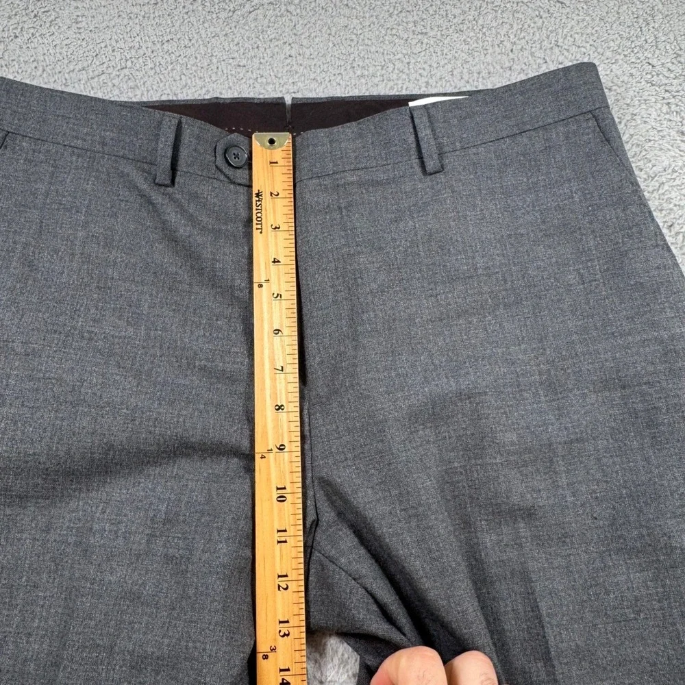 Banana Republic Vitale Barberis Canonico Wool Dress Pants Mens 35x30 Gray Slim